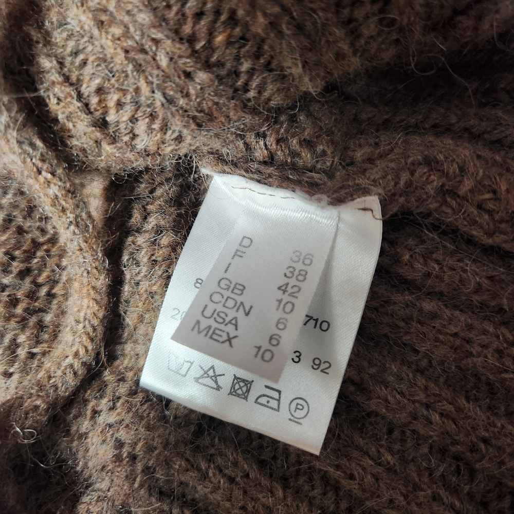 Elegant Brown Cardigan by - Picture 4 of 8